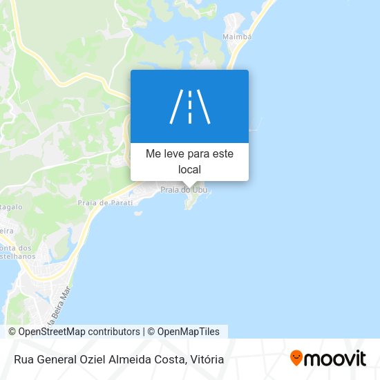 Rua General Oziel Almeida Costa mapa