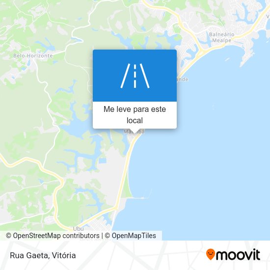 Rua Gaeta mapa