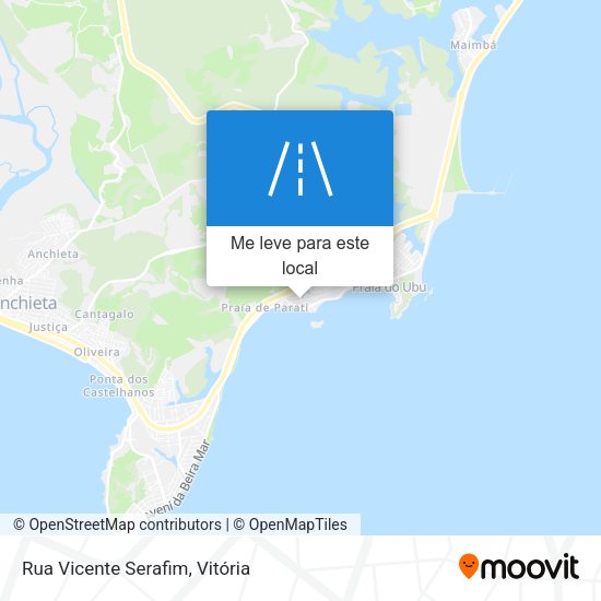 Rua Vicente Serafim mapa