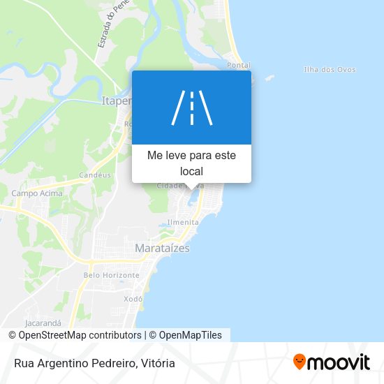 Rua Argentino Pedreiro mapa