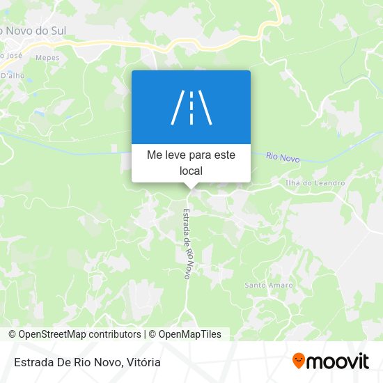 Estrada De Rio Novo mapa