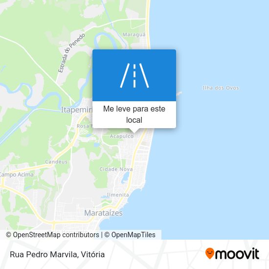 Rua Pedro Marvila mapa