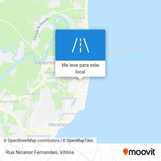 Rua Nicanor Fernandes mapa