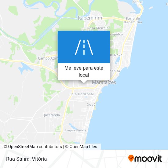 Rua Safira mapa