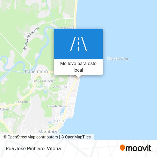 Rua José Pinheiro mapa