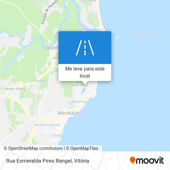 Rua Esmeralda Pires Rangel mapa