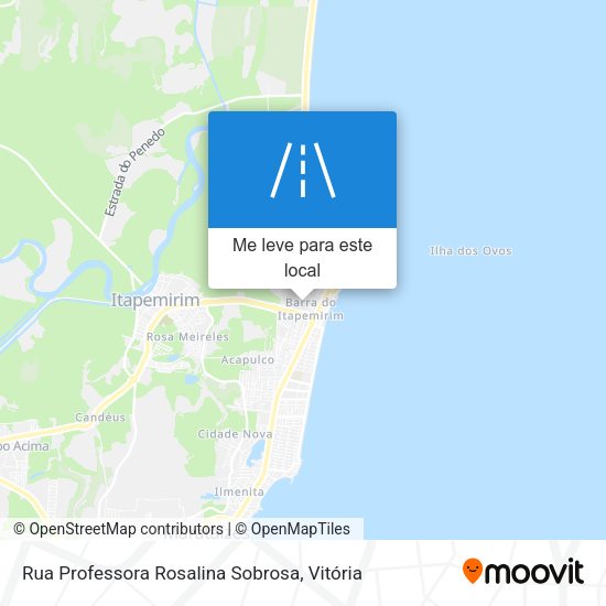 Rua Professora Rosalina Sobrosa mapa