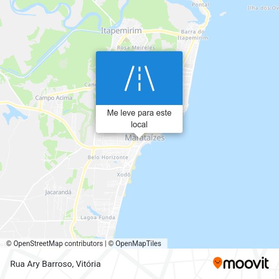 Rua Ary Barroso mapa