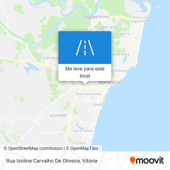 Rua Izolina Carvalho De Oliveira mapa