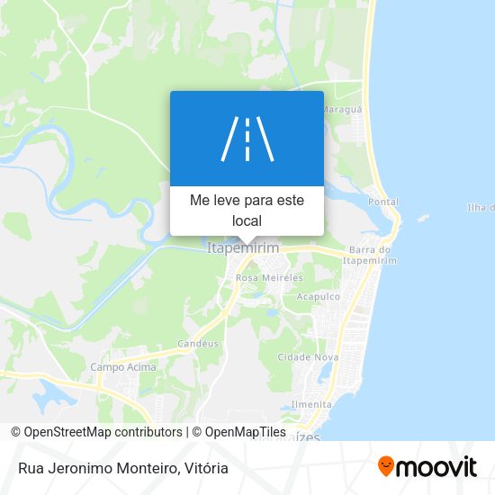 Rua Jeronimo Monteiro mapa