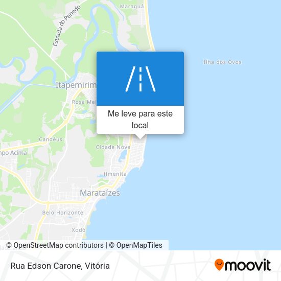 Rua Edson Carone mapa