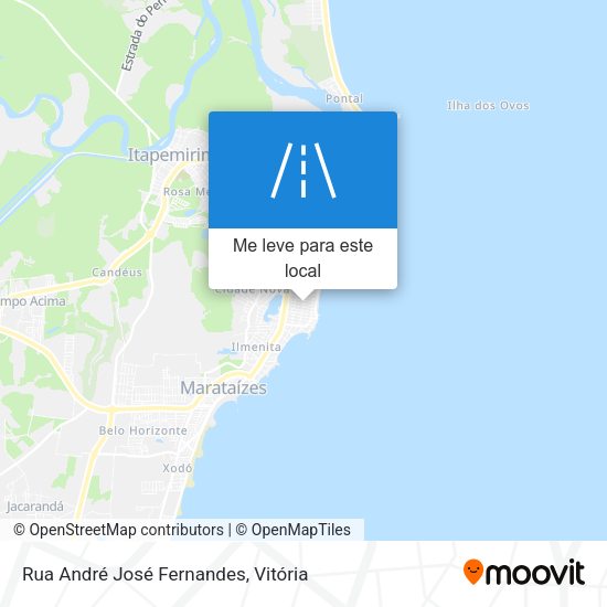 Rua André José Fernandes mapa