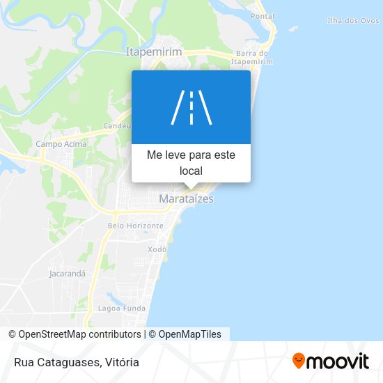 Rua Cataguases mapa