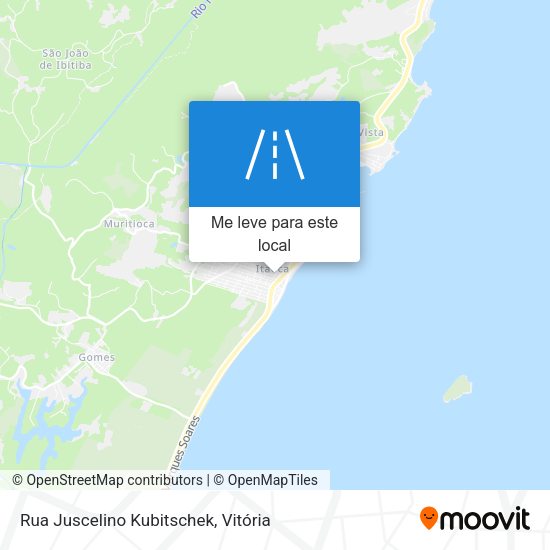 Rua Juscelino Kubitschek mapa