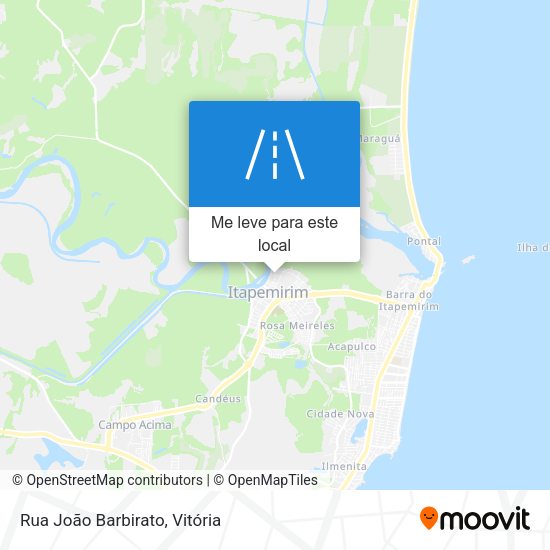 Rua João Barbirato mapa