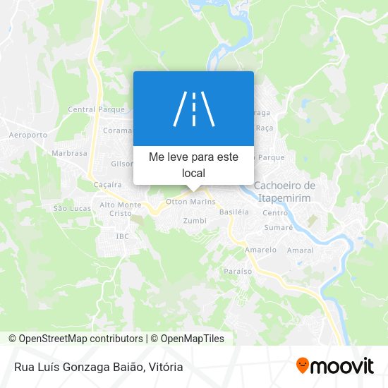 Rua Luís Gonzaga Baião mapa
