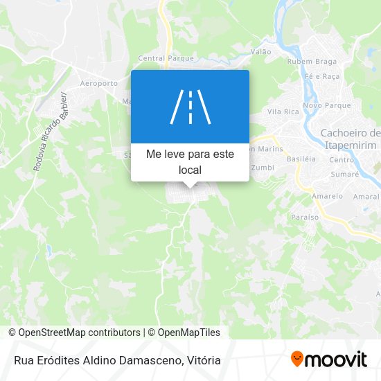 Rua Eródites Aldino Damasceno mapa