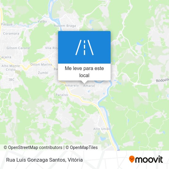 Rua Luís Gonzaga Santos mapa