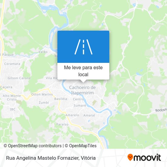 Rua Angelina Mastelo Fornazier mapa