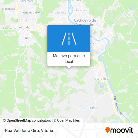 Rua Validório Giro mapa