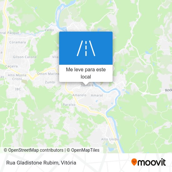 Rua Gladistone Rubim mapa