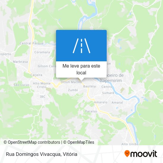 Rua Domingos Vivacqua mapa