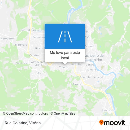 Rua Colatina mapa