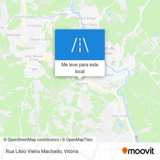 Rua Líbio Vieira Machado mapa