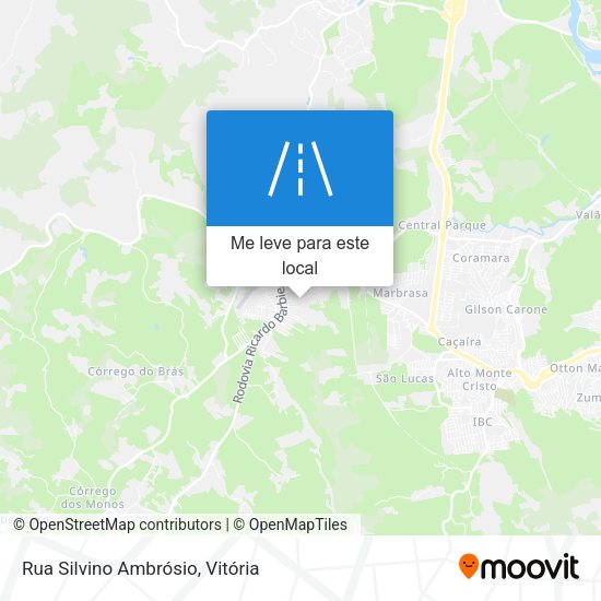Rua Silvino Ambrósio mapa