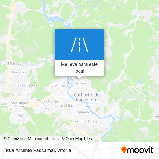 Rua Arclinio Passamai mapa