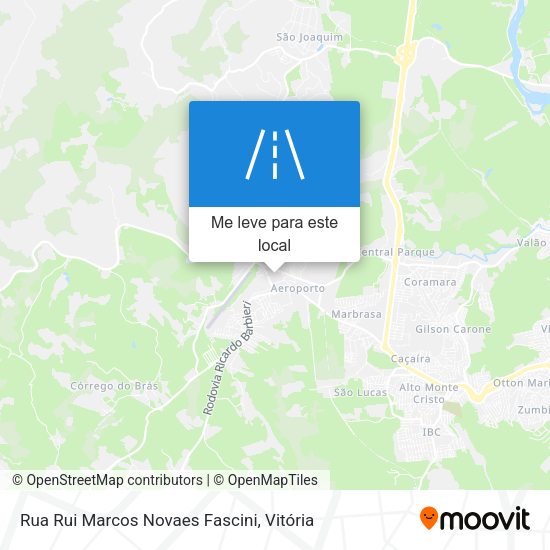 Rua Rui Marcos Novaes Fascini mapa