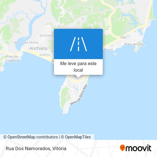 Rua Dos Namorados mapa