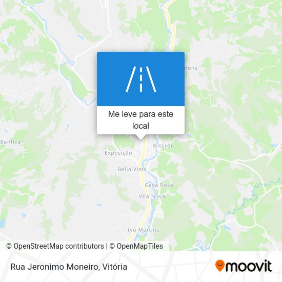Rua Jeronimo Moneiro mapa