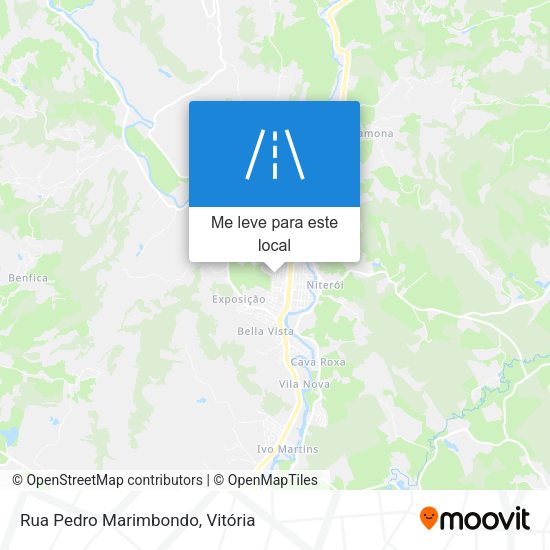 Rua Pedro Marimbondo mapa