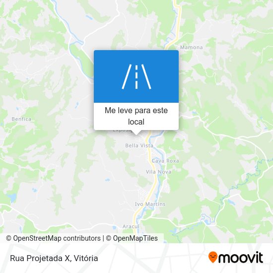 Rua Projetada X mapa