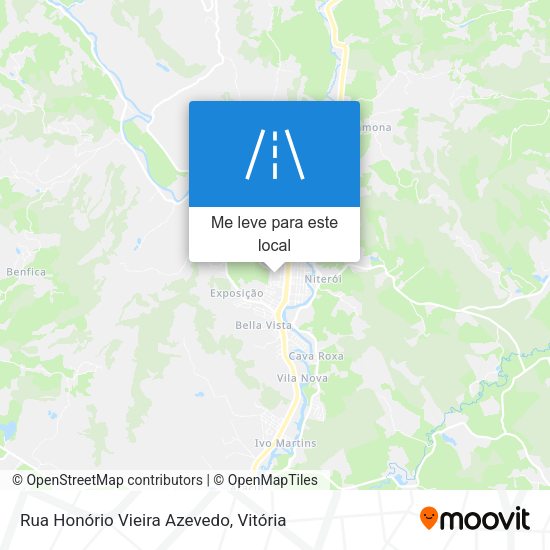 Rua Honório Vieira Azevedo mapa