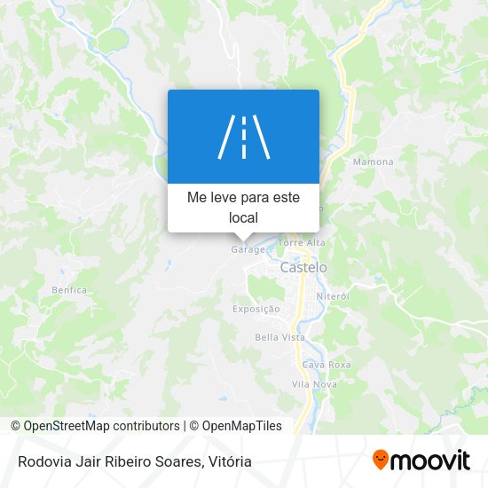 Rodovia Jair Ribeiro Soares mapa