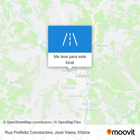 Rua Prefeito Constantino José Vieira mapa