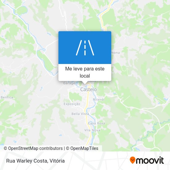 Rua Warley Costa mapa