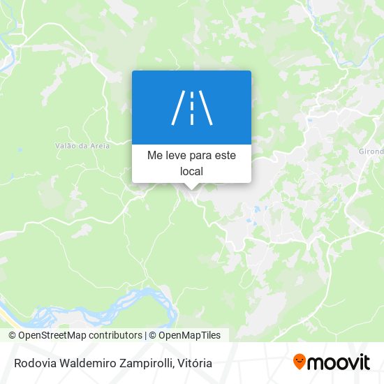 Rodovia Waldemiro Zampirolli mapa