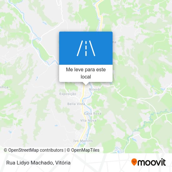 Rua Lidyo Machado mapa