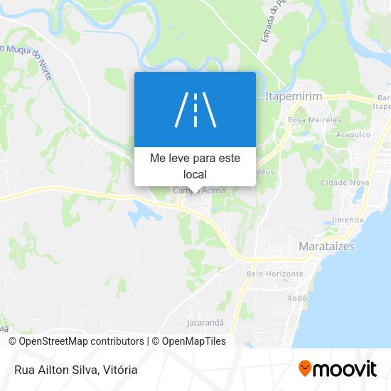 Rua Ailton Silva mapa