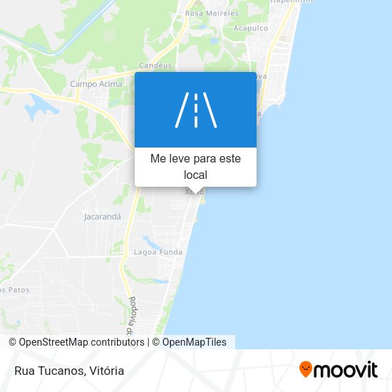 Rua Tucanos mapa