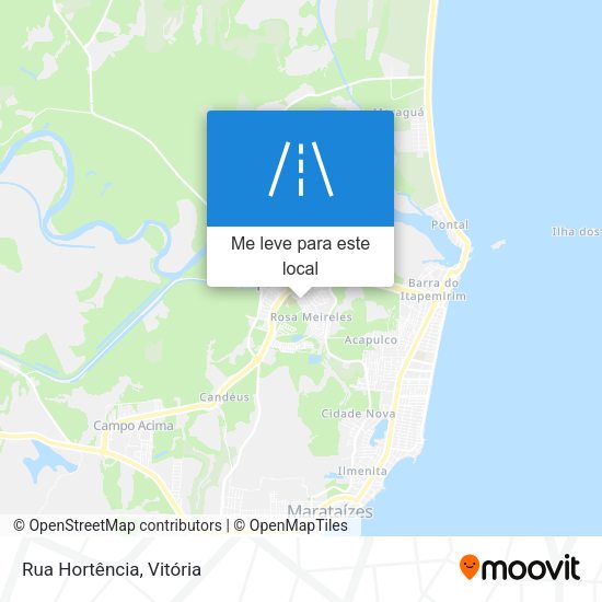 Rua Hortência mapa