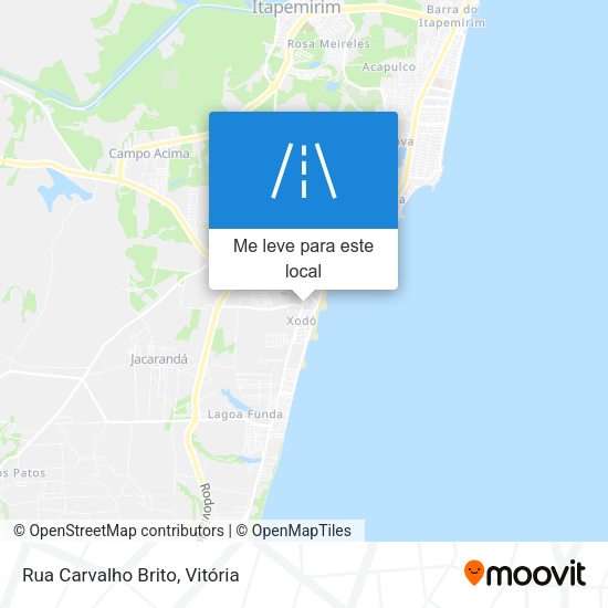 Rua Carvalho Brito mapa