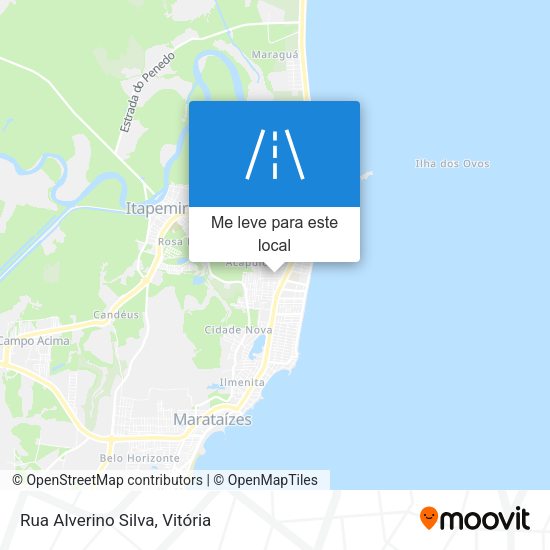 Rua Alverino Silva mapa