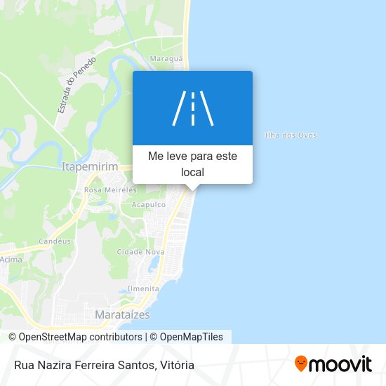 Rua Nazira Ferreira Santos mapa