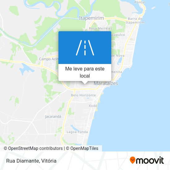 Rua Diamante mapa