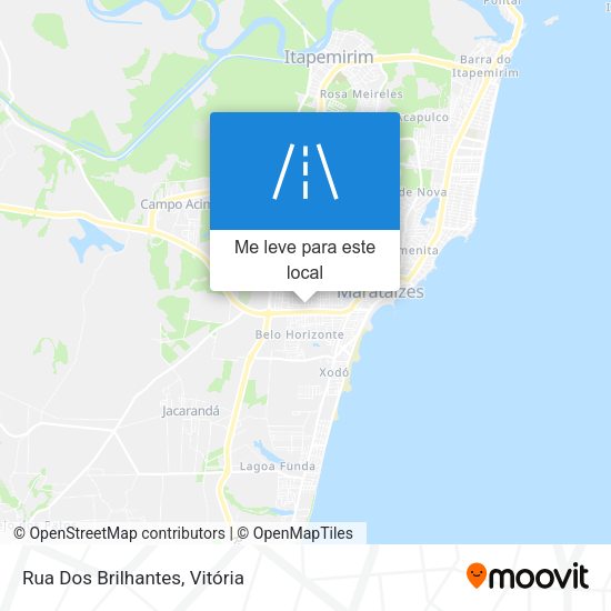 Rua Dos Brilhantes mapa