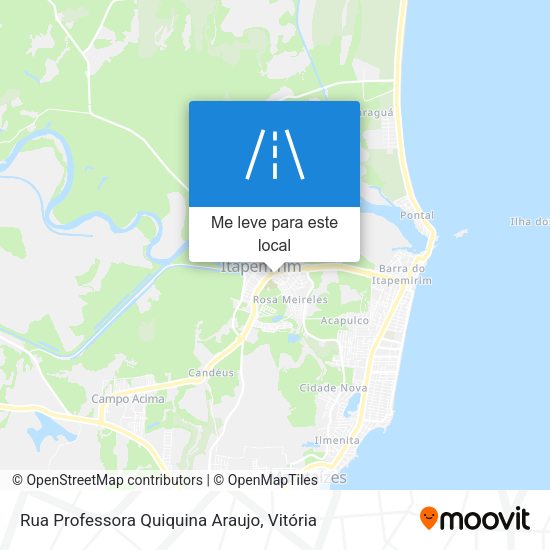 Rua Professora Quiquina Araujo mapa